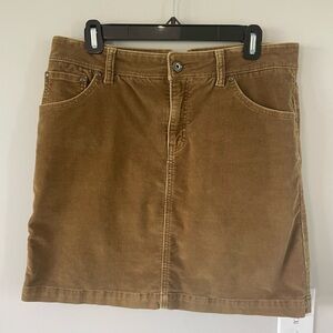GAP Tan Corduroy Mini Skirt